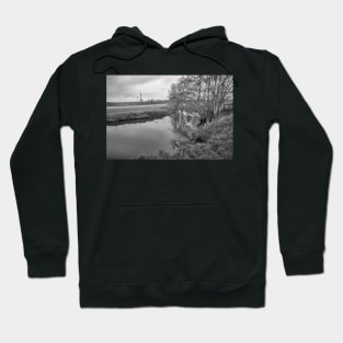 A view of the River Tas in rural Norfolk, UK Hoodie